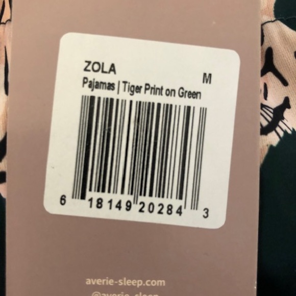NWT AVERIE GREEN TIGER PAJAMAS - Picture 7 of 7